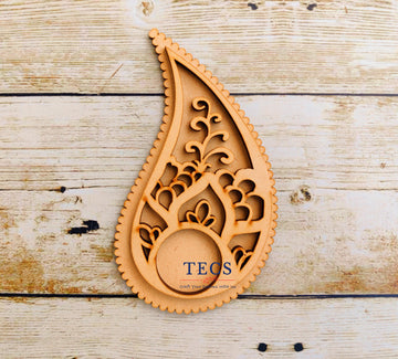 Intricate Paisley Tea Light Candle holder